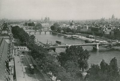 Perspective sur la Seine, vue prise du Pavillon de Flore (photogravure) - French Photographer